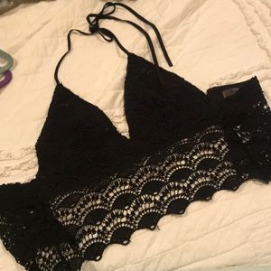 Rehab Crochet Crop Top